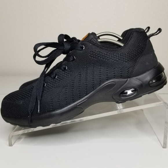 DYKHMILY Air Cushion Steel Toe Shoes for Women Slip Resistant Safety Sneakers - Picture 3 of 14